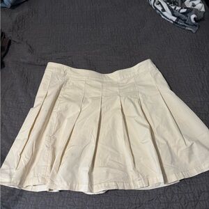 American Eagle Outfitters Cream Mini Skirt